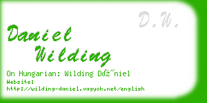 daniel wilding business card